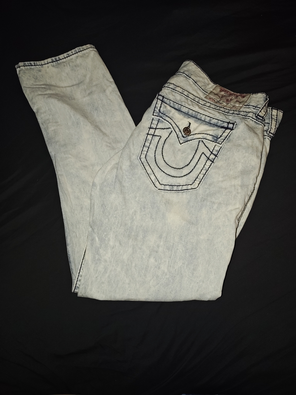 Men's Light Wash True Religion Jeans